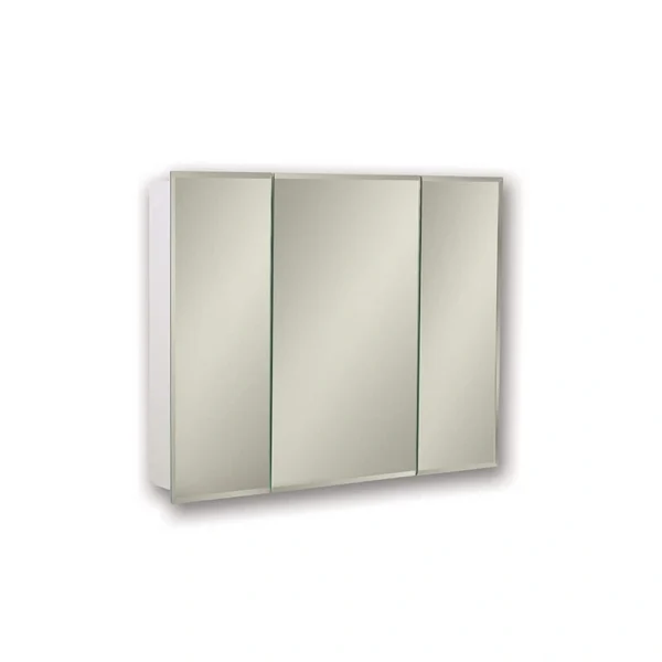 Jensen Horizon 24-in x 24-in Surface Mount Frameless Mirrored Medicine Cabinet