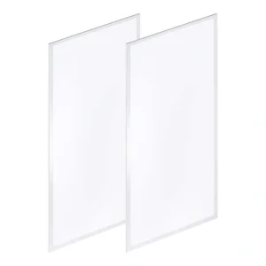 JONATHAN Y 2 ft. x 4 ft. Skylight 50-Watt 5500 Lumens Dimmable Integrated LED Flat Panel Light with 5000K, White (Set of 2)