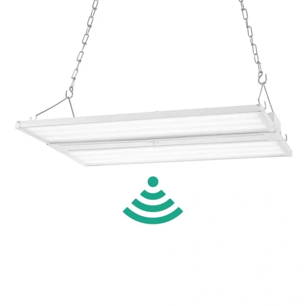 JONATHAN Y 220-Watt Equivalent Integrated LED White High Bay Light Motion Sensor Shop Light with 28600 Lumens 5000K