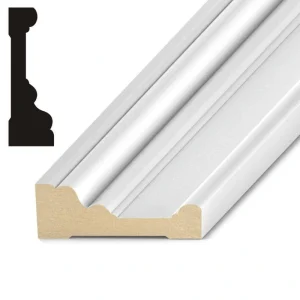 Kelleher Howe 1-1/16 in. x 3-1/4 in. Primed Wood Howe MDF Casing