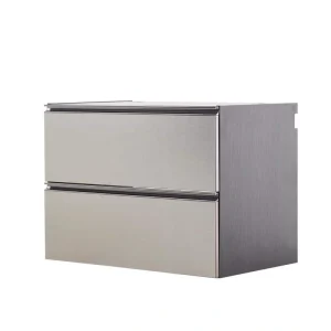 Klair Living Nova Series Wood Base Drawer Wall Mounted Garage Cabinet in Metallic Gray (32 in W x 24 in. H x 20 in D)