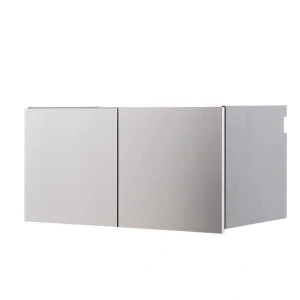 Klair Living Nova Series Wood Wall Mounted Garage Cabinet in Metallic Gray (32 in W x 16 in. H x 16 in D)