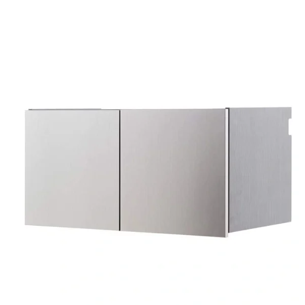 Klair Living Nova Series Wood Wall Mounted Garage Cabinet in Metallic Gray (32 in W x 16 in. H x 16 in D)
