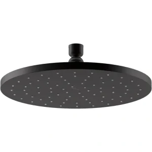 KOHLER 1-Spray 10 in. Single Ceiling Mount Fixed Rain Shower Head in Matte Black
