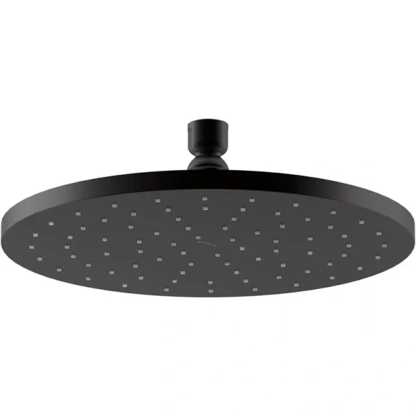 KOHLER 1-Spray 10 in. Single Ceiling Mount Fixed Rain Shower Head in Matte Black