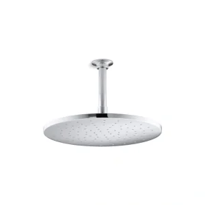 KOHLER 1-Spray 12 in. Single Ceiling Mount Fixed Rain Shower Head in Polished Chrome