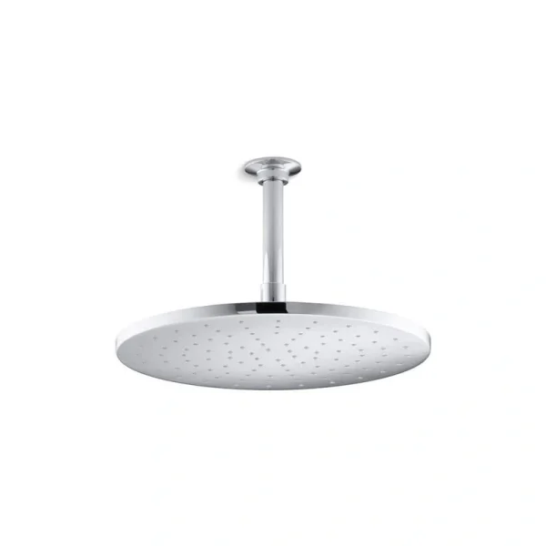 KOHLER 1-Spray 12 in. Single Ceiling Mount Fixed Rain Shower Head in Polished Chrome