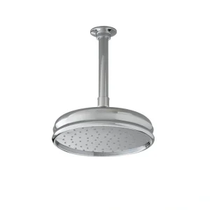 KOHLER 1-Spray 8.4 in. Single Ceiling Mount Fixed Rain Shower Head in Brushed Nickel