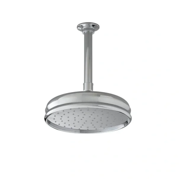KOHLER 1-Spray 8.4 in. Single Ceiling Mount Fixed Rain Shower Head in Brushed Nickel