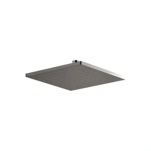 KOHLER 1-Spray Patterns 10 in. 1.75 GPM Rain Ceiling Mount Square Fixed Shower Head in Vibrant Titanium