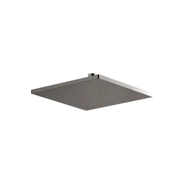 KOHLER 1-Spray Patterns 10 in. 1.75 GPM Rain Ceiling Mount Square Fixed Shower Head in Vibrant Titanium