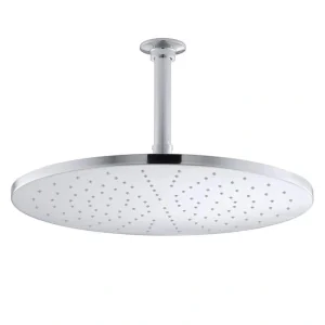 KOHLER 1-Spray Patterns 14 in. Ceiling Mount Contemporary Round Rain Fixed Shower Head in Polished Chrome