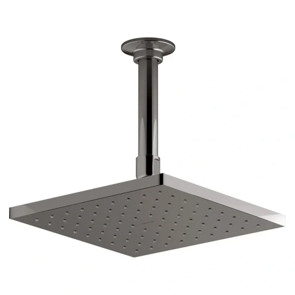 KOHLER 1-Spray Patterns 8 in. 2.5 GPM Ceiling Mount Rain Fixed Shower Head in Vibrant Titanium
