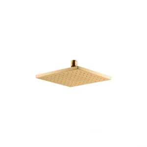 KOHLER 1-Spray Patterns with 1.75 GPM 8 in. Ceiling Mount Fixed Shower Head in Vibrant Brushed Moderne Brass