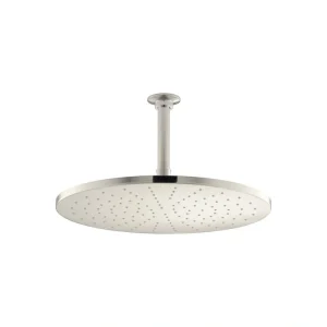 KOHLER 1-Spray Patterns with 2.5 GPM 14 in. Ceiling Mount Fixed Shower Head in Vibrant Polished Nickel