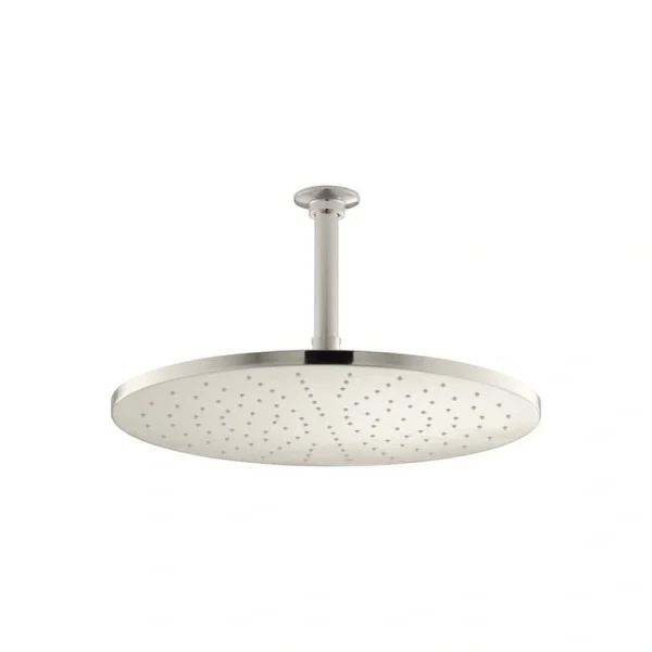 KOHLER 1-Spray Patterns with 2.5 GPM 14 in. Ceiling Mount Fixed Shower Head in Vibrant Polished Nickel
