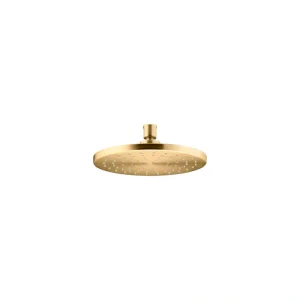 KOHLER 1-Spray Patterns with 2.5 GPM 8 in. Ceiling Mount Fixed Shower Head in Vibrant Brushed Moderne Brass T726938570