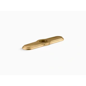 KOHLER 10.31 in. W Brass Escutcheon in Vibrant Brushed Modern Brass