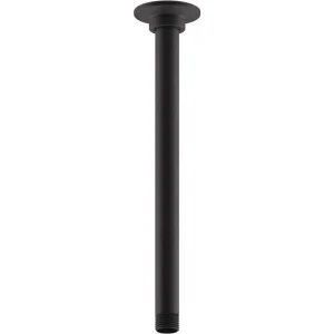 KOHLER 12 in. Ceiling Mount Rainhead Arm and Flange in Matte Black