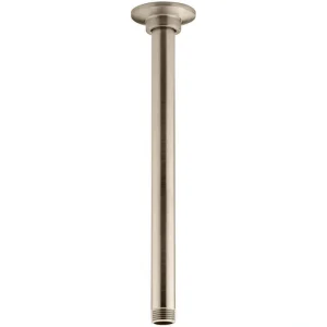 KOHLER 12 in. Ceiling Mount Rainhead Arm and Flange in Vibrant Brushed Bronze