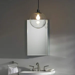 KOHLER 15 in. W x 26 in. H Beveled Single Door Recessed or Surface Mount Medicine Cabinet with Mirror Interior