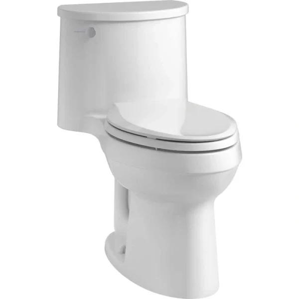 KOHLER Adair 12 in. Rough In 1-Piece 1.28 GPF Single Flush Elongated Toilet in White Seat Included