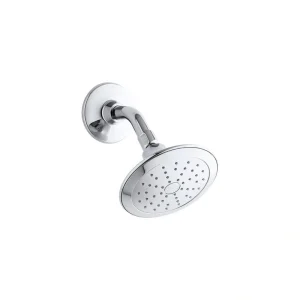 KOHLER Alteo 1-Spray Patterns 5.7 in. Single Wall Mount Fixed Shower Head in Polished Chrome