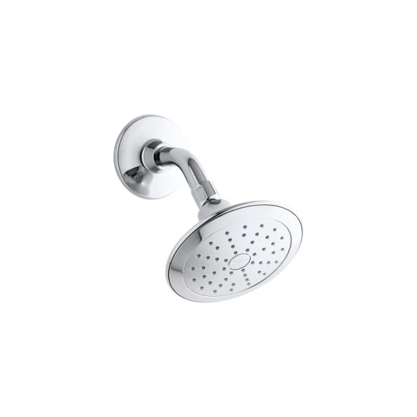 KOHLER Alteo 1-Spray Patterns 5.7 in. Single Wall Mount Fixed Shower Head in Polished Chrome