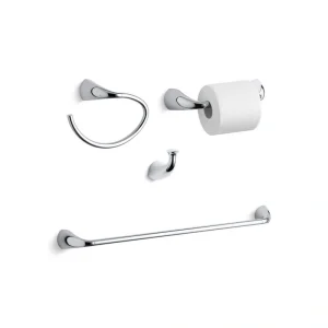 KOHLER Alteo 4-Piece Bath Hardware Set in Polished Chrome