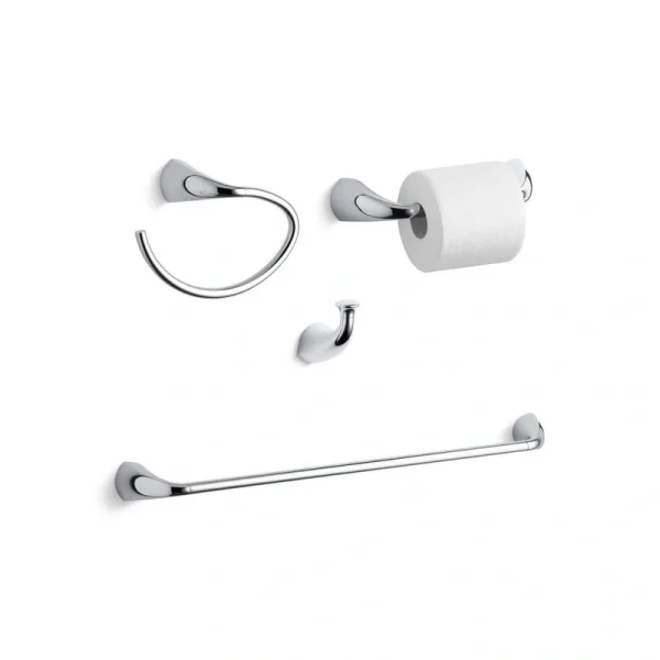 KOHLER Alteo 4-Piece Bath Hardware Set in Polished Chrome