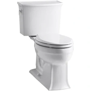 KOHLER Archer 12 in. Rough In 2-Piece 1.28 GPF Single Flush Elongated Toilet in White Seat Not Included