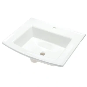KOHLER Archer 22-3/4 in. Drop-In Vitreous China Bathroom Sink in White with Overflow Drain