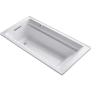 KOHLER Archer 72 in. Rectangular Drop-in Air Bath Bathtub in White