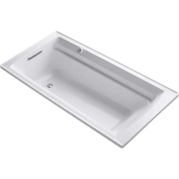 KOHLER Archer 72 in. Rectangular Drop-in Air Bath Bathtub in White