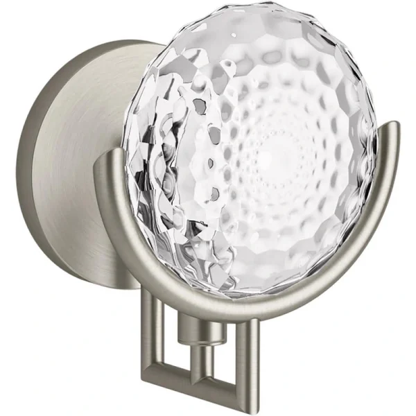 KOHLER Arendela 1-Light 7 in. W Brushed Nickel Sconce