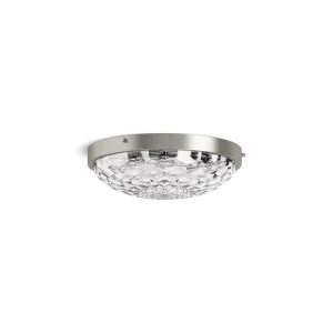 KOHLER Arendela 15 in. 3-Light Brushed Nickel Flush Mount