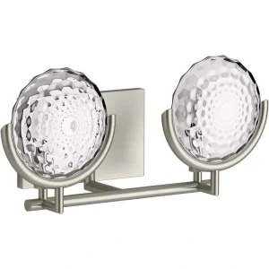 KOHLER Arendela 2-Light 17 in. W Brushed Nickel Sconce