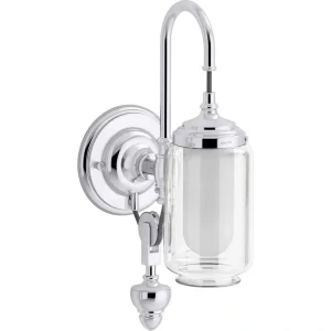 KOHLER Artifacts 1-Light Polished Chrome Wall Sconce