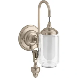 KOHLER Artifacts 1-Light Vibrant Brushed Bronze Sconce