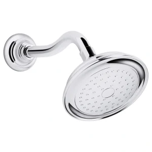 KOHLER Artifacts 1-Spray 6 in. Single Wall Mount Fixed Shower Head in Polished Chrome T726941254