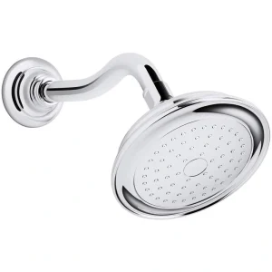 KOHLER Artifacts 1-Spray 6 in. Single Wall Mount Fixed Shower Head in Polished Chrome T726941457