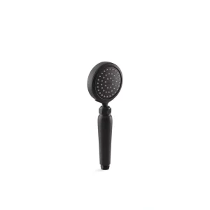 KOHLER Artifacts 1-Spray Patterns 1.75 GPM 3.625 in. Wall Mount Handheld Fixed Shower Head in Matte Black