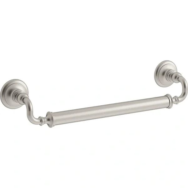 KOHLER Artifacts 18 in. Grab Bar in Vibrant Brushed Nickel