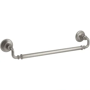 KOHLER Artifacts 18 in. Towel Bar in Vibrant Brushed Nickel