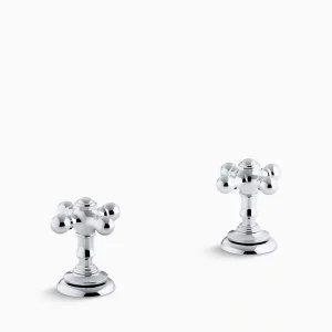 KOHLER Artifacts 2-Handle Deck-Mount Cross Handle Trim in Polished Chrome