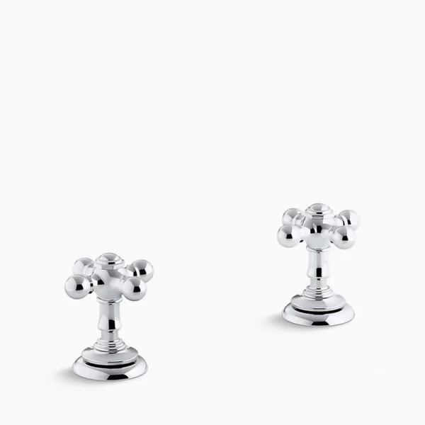 KOHLER Artifacts 2-Handle Deck-Mount Cross Handle Trim in Polished Chrome