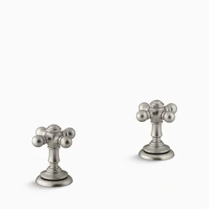 KOHLER Artifacts 2-Handle Deck-Mount Cross Handle Trim in Vibrant Brushed Nickel