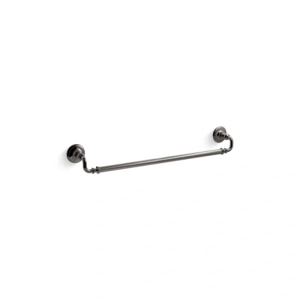 KOHLER Artifacts 24 in. Wall Mounted Single Towel Bar in Vibrant Titanium