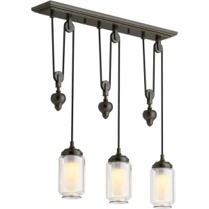 KOHLER Artifacts 3-Light Oil-Rubbed Bronze Chandelier T726938124