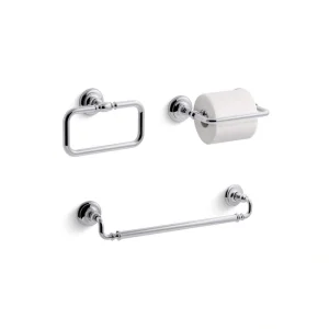 KOHLER Artifacts 3-Piece Bath Hardware Set in Polished Chrome